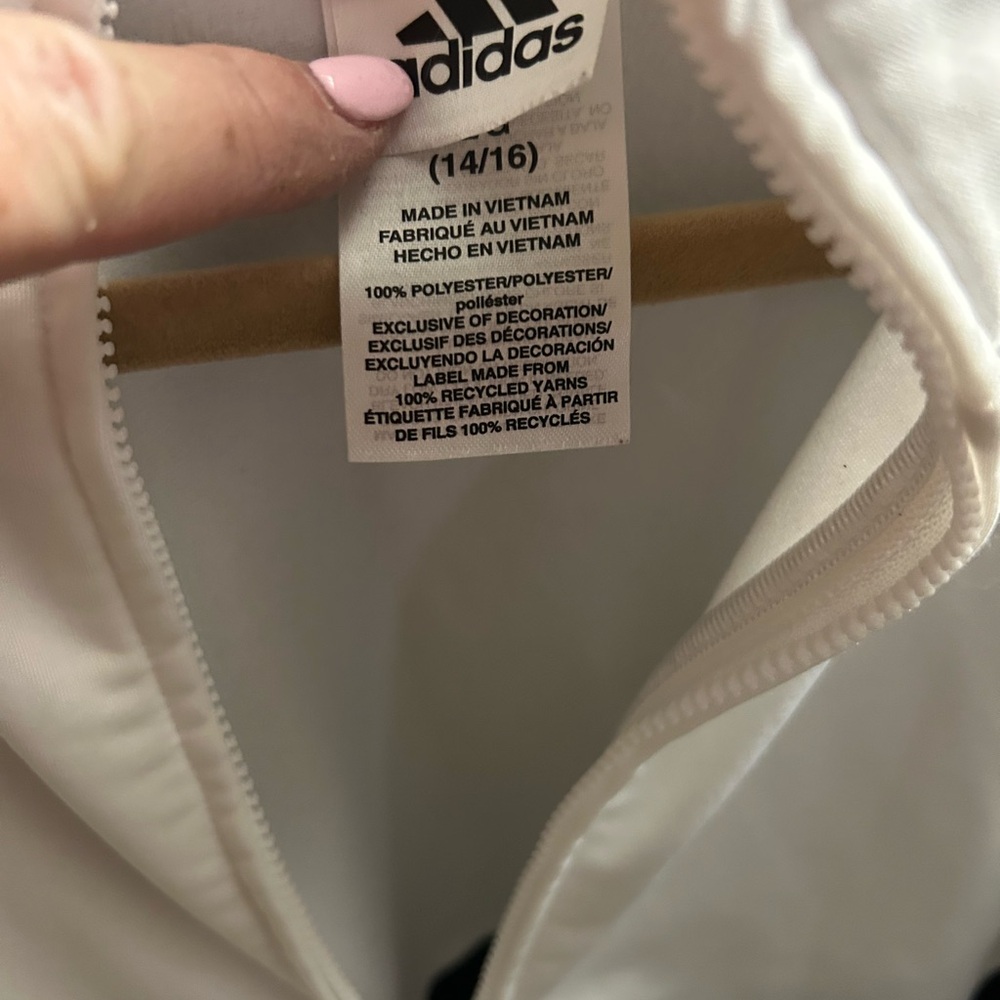 Adidas Classic White Zip-Up